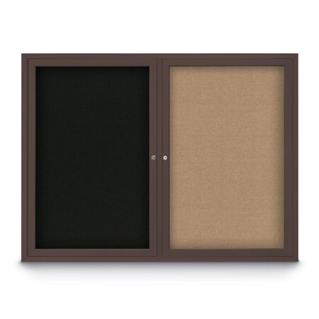 Corkboard,Synthetic Forbo/White,60x 36